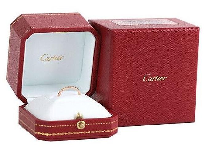 Cartier Ballerina Ehering Roségold Diamant Größe Pink - Ansicht 7