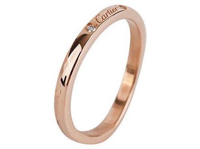 Cartier Ballerina Ehering Roségold Diamant Größe Pink - Ansicht 8