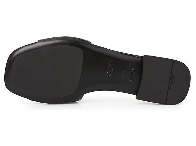 Prada Pantofole Saffiano da donna Nero - vista 6