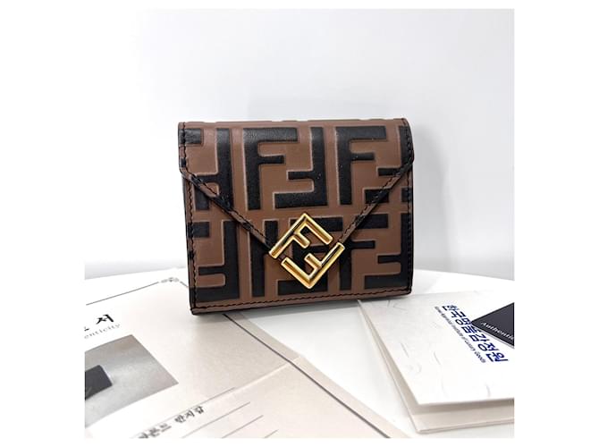 Fendi FF Diamond Tri-Fold Wallet Mehrfarben - Ansicht 3