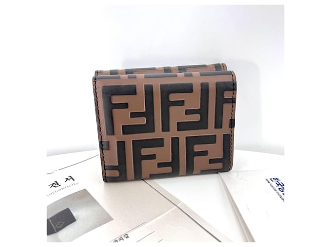 Fendi FF Diamond Tri-Fold Wallet Mehrfarben - Ansicht 4