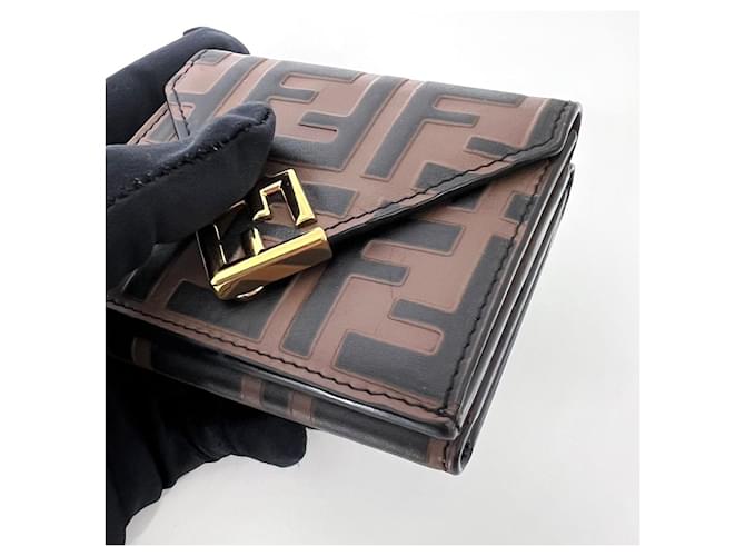 Fendi FF Diamond Tri-Fold Wallet Mehrfarben - Ansicht 6