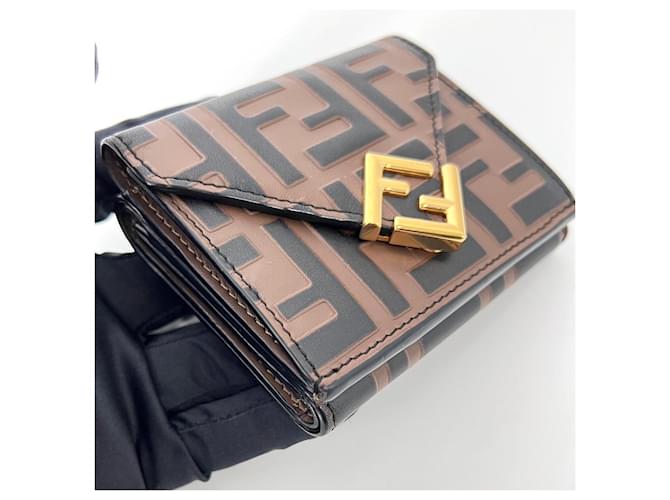 Fendi FF Diamond Tri-Fold Wallet Mehrfarben - Ansicht 7