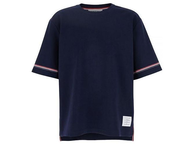Thom Browne Rugby Kurzarm-T-Shirt aus Baumwolle - Ansicht 3