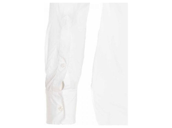 Thom Browne Camisa clásica de popelina con ribete RWB oculto - vista 6