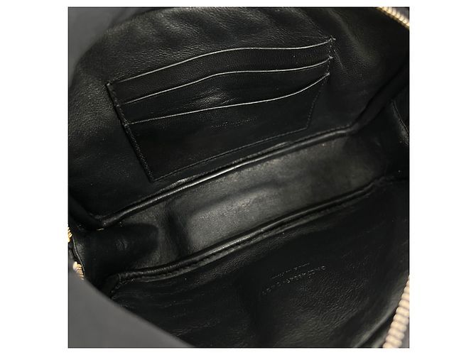 Saint Laurent Borsa a tracolla trapuntata con catena Nero - vista 11