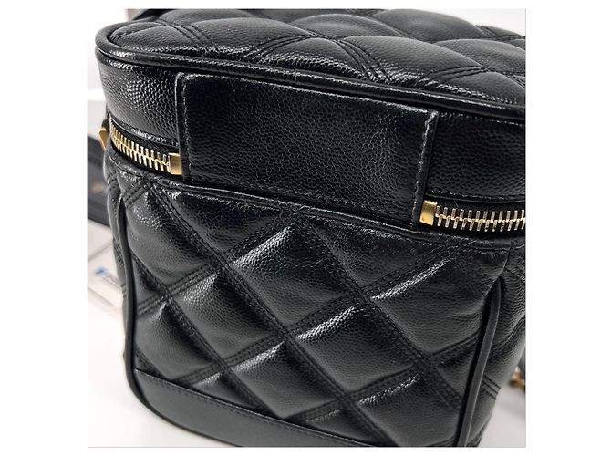 Saint Laurent Borsa a tracolla trapuntata Vanity Crossbody Black Nero - vista 11