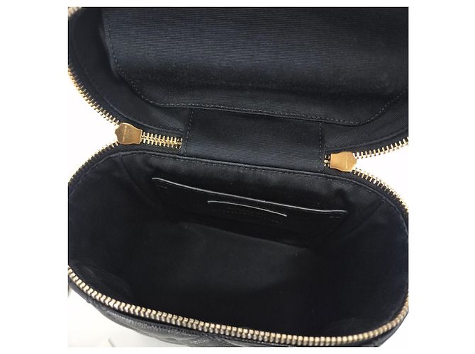 Saint Laurent Borsa a tracolla trapuntata Vanity Crossbody Black Nero - vista 12