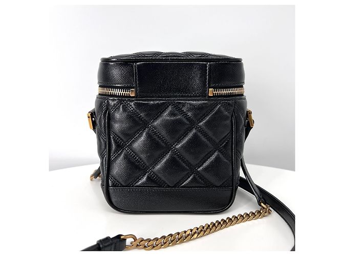 Saint Laurent Borsa a tracolla trapuntata Vanity Crossbody Black Nero - vista 4