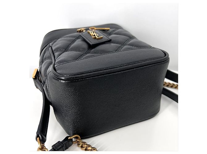 Saint Laurent Borsa a tracolla trapuntata Vanity Crossbody Black Nero - vista 9