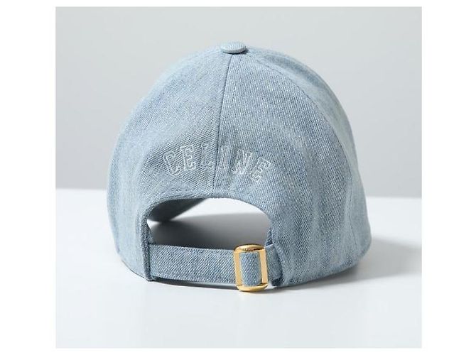 Céline Cappellino da baseball in denim di cotone - vista 6