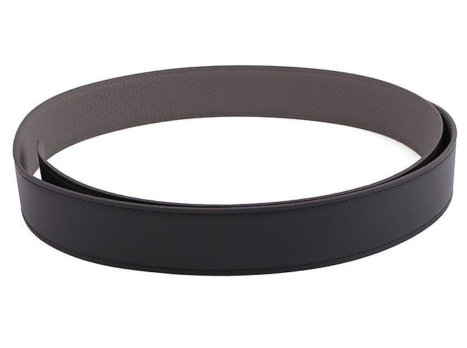 Hermès Reversible Leather Strap Belt with Gold Buckle Multiple colors - view 6