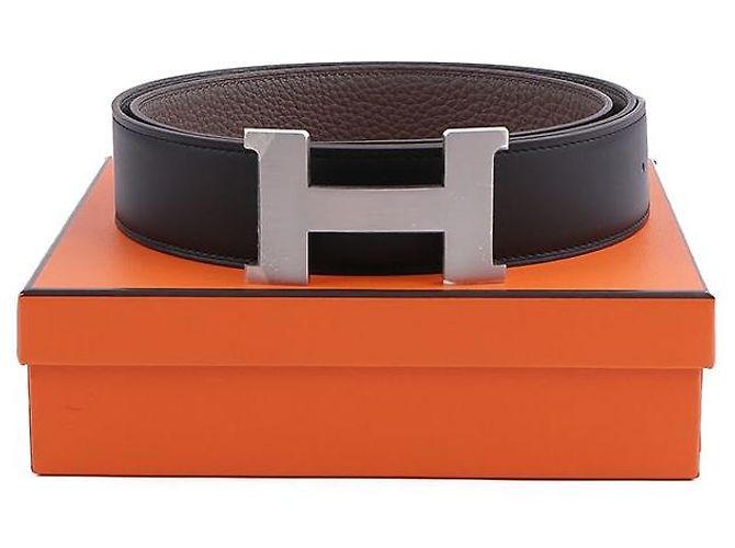 Hermès Reversible Leather Strap Belt with Gold Buckle Multiple colors - view 9