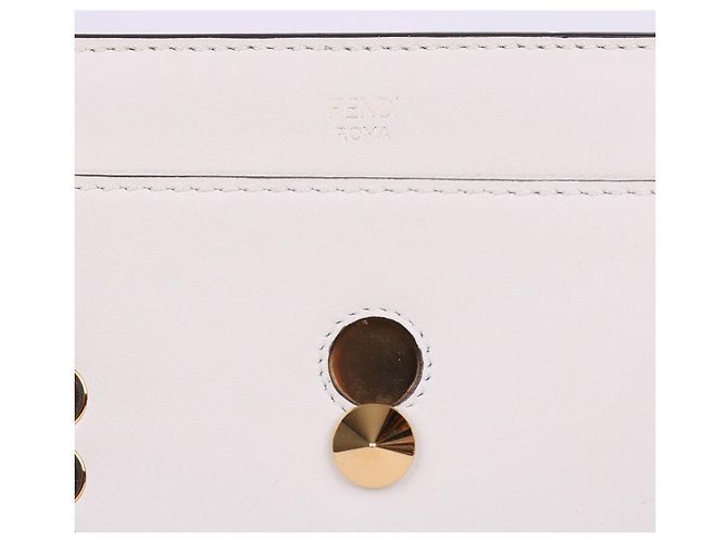 Fendi Borsa a tracolla Dot Com in pelle bianca Bianco - vista 2