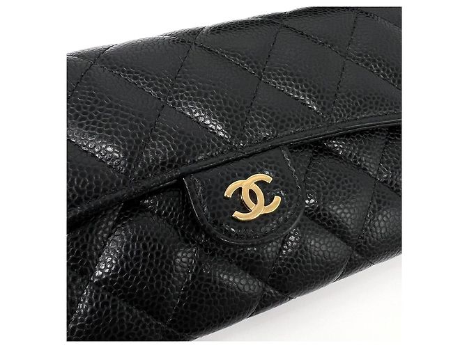 Chanel Classic Flap Long Wallet Caviar Schwarz - Ansicht 5