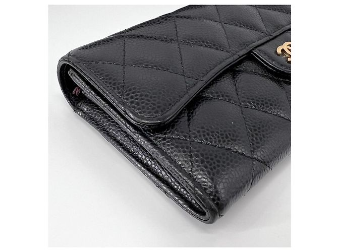 Chanel Classic Flap Long Wallet Caviar Schwarz - Ansicht 6