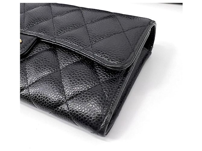 Chanel Classic Flap Long Wallet Caviar Schwarz - Ansicht 7