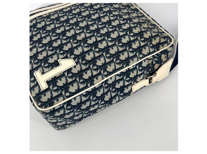 Dior Borsa a tracolla Oblique PVC Troiter Blu - vista 10