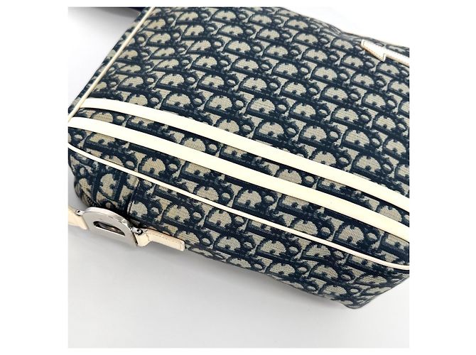 Dior Borsa a tracolla Oblique PVC Troiter Blu - vista 11