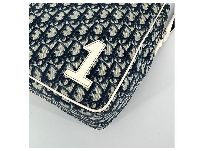 Dior Borsa a tracolla Oblique PVC Troiter Blu - vista 12