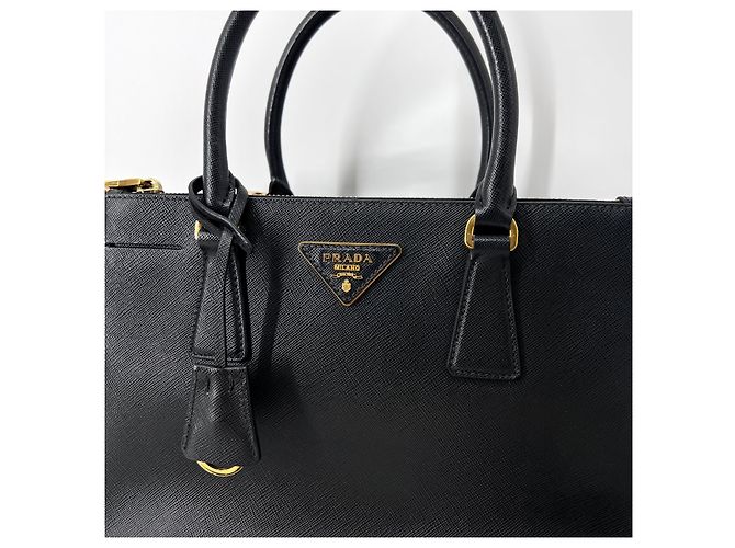 Prada Borsa Tote Saffiano Lux Borsa a Spalla Nero - vista 5