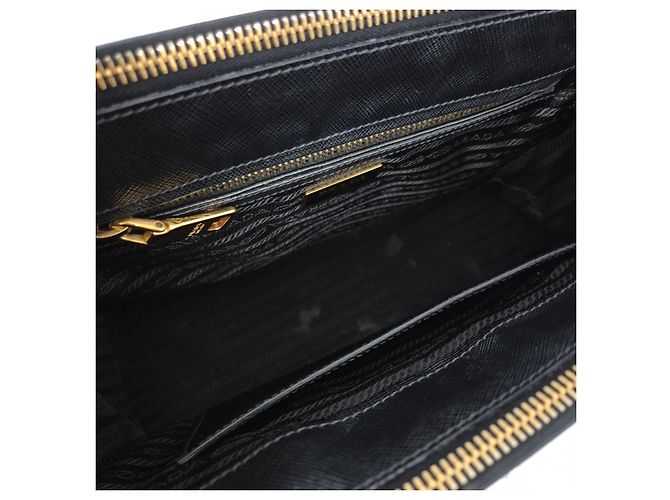Prada Borsa Tote Saffiano Lux Borsa a Spalla Nero - vista 7
