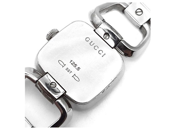 Gucci Diamant-Stahl-Uhr Silber - Ansicht 6