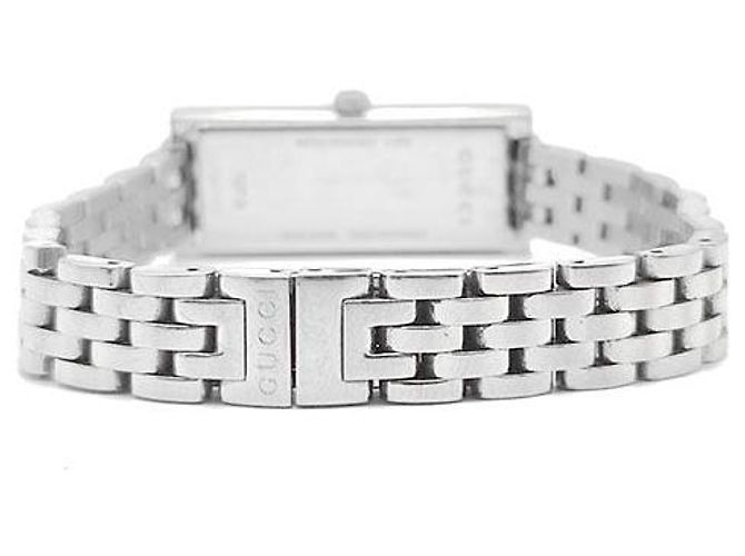 Gucci Stahluhr mit Diamantfassung Silber - Ansicht 3