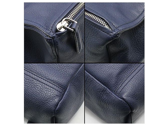 Givenchy Navy Calf Leather Pandora Backpack Blue - view 11