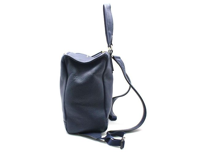 Givenchy Navy Calf Leather Pandora Backpack Blue - view 3