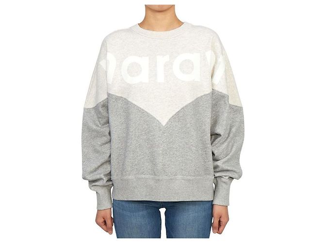 Isabel Marant Fleece-Sweatshirt für Damen ECGY Silber - Ansicht 4