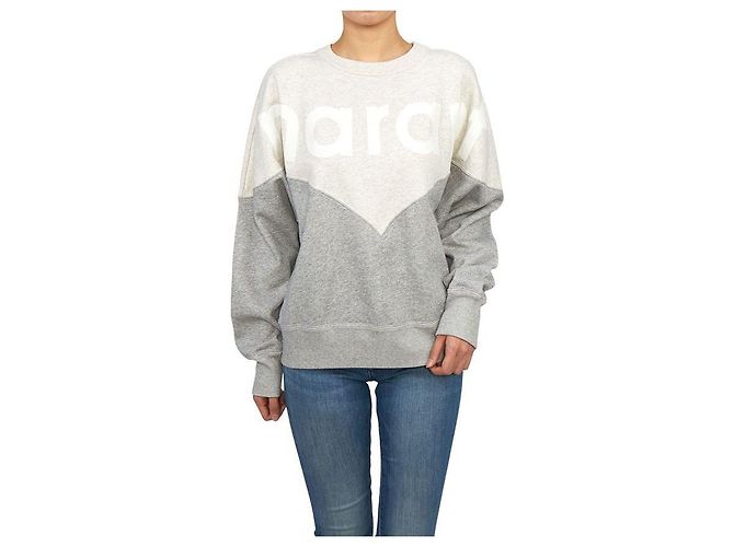 Isabel Marant Fleece-Sweatshirt für Damen ECGY Silber - Ansicht 7