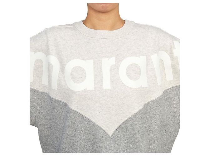 Isabel Marant Fleece-Sweatshirt für Damen ECGY Silber - Ansicht 9