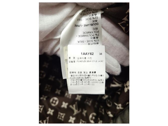 Louis Vuitton Lurex-Tweed-Jacke mit Volantärmeln Weiß - Ansicht 6