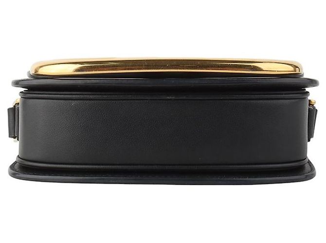 Valentino Superbee Crossbody Small con Logo Oro Nero - vista 6
