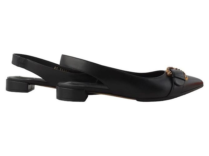 Salvatore Ferragamo Gaiola Gancini Slingback Größe Schwarz - Ansicht 6