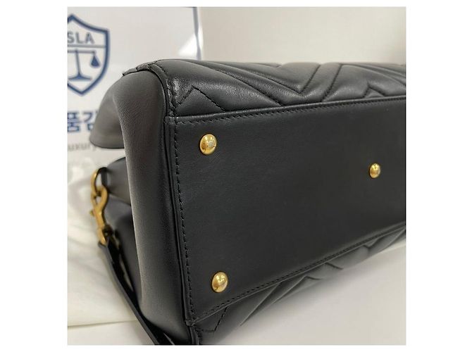 Gucci Tote e borsa a tracolla Marmont Matelassé Nero - vista 5
