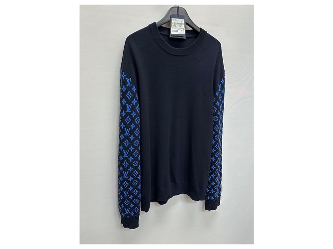 Louis Vuitton Pull en maille à col rond en cachemire Monogram Mix Multicolore - vue 3