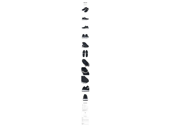 Jimmy Choo Sneaker slip-on in maglia BQT BLACK WHITE da donna Nero - vista 11
