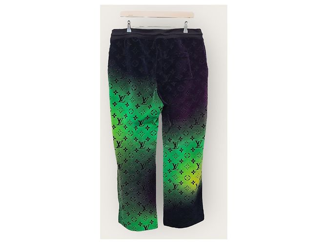 Louis Vuitton Monogramm Jogginghose aus Multicolour-Gradient-Samt Mehrfarben - Ansicht 2