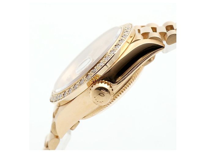 Rolex Reloj Datejust para mujer en oro con bisel engastado Dorado - vista 9