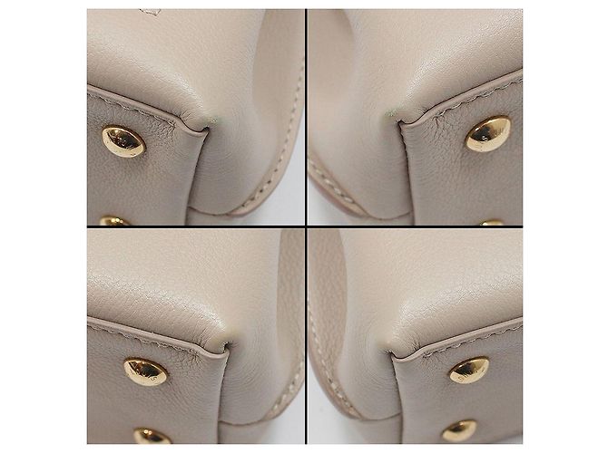 Louis Vuitton Mini bolso de hombro Lockme Ever gris Castaño - vista 12