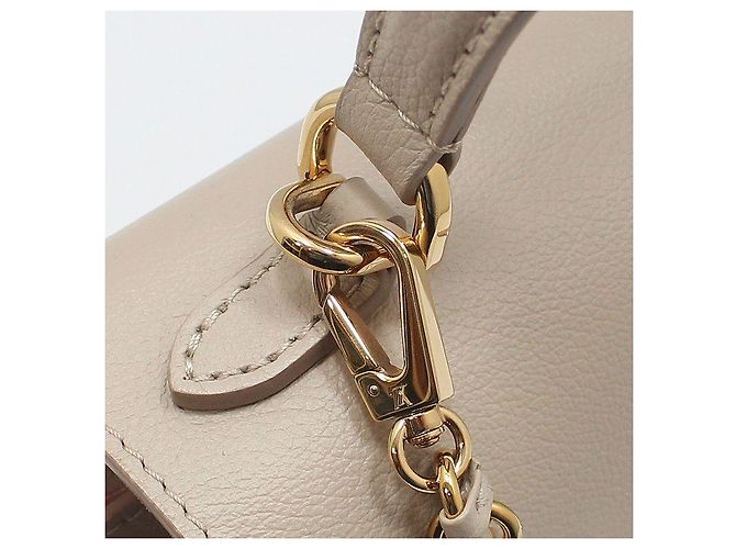 Louis Vuitton Mini bolso de hombro Lockme Ever gris Castaño - vista 8