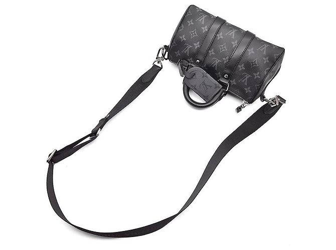 Louis Vuitton Tracolla Eclipse Keepall - vista 4