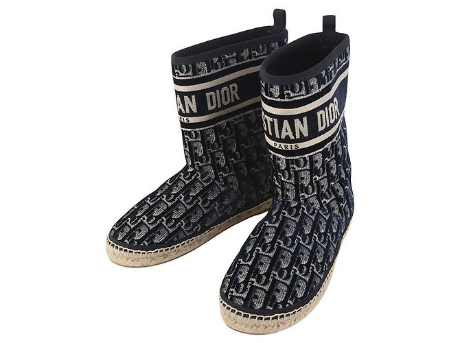 Dior Botines Shemoa Granville Oblique Deep Blue Azul - vista 3