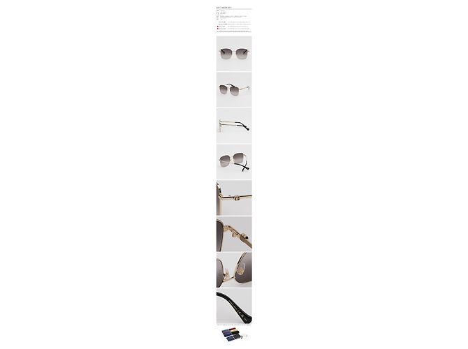 Gucci Gafas de sol Metal Oversized Multicolor - vista 4