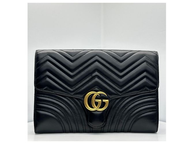 Gucci Clutch Marmont Matelassé con Patta Multicolore - vista 2