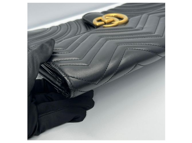 Gucci Clutch Marmont Matelassé con Patta Multicolore - vista 5