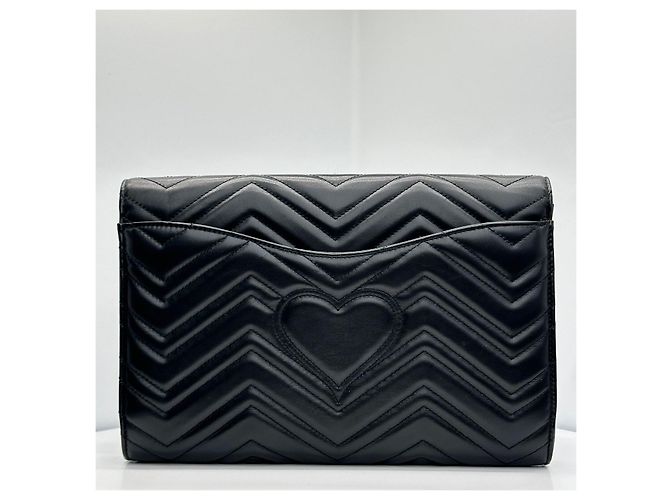 Gucci Clutch Marmont Matelassé con Patta Multicolore - vista 7