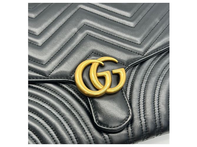 Gucci Clutch Marmont Matelassé con Patta Multicolore - vista 8